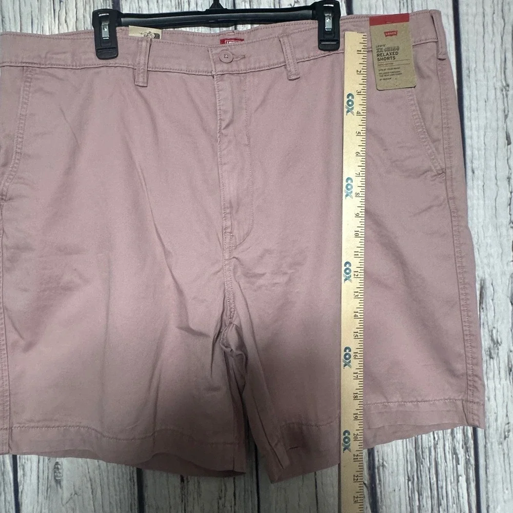 Levis‎ Chino Relaxed Fit Shorts Mens 42 Pink 8 Inch Inseam 100% Cotton New NWT